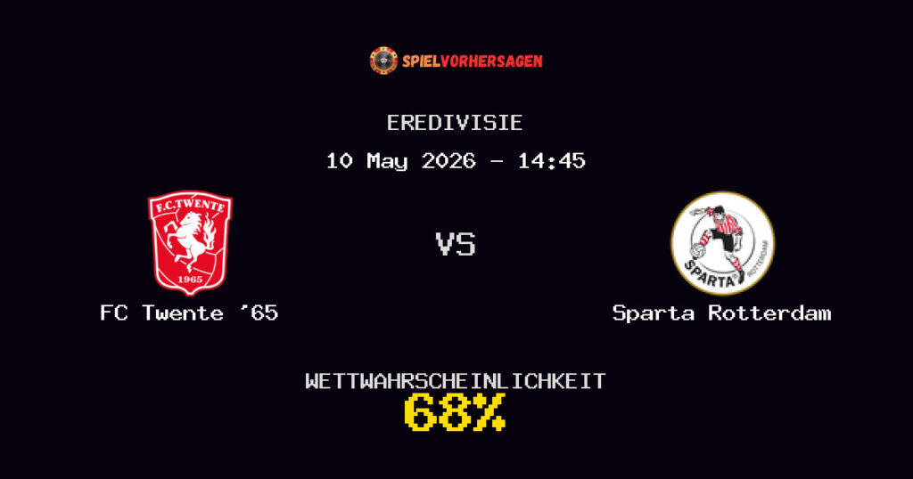 FC Twente '65 vs Sparta Rotterdam Spielvorhersage - Eredivisie - Wett-Tipps