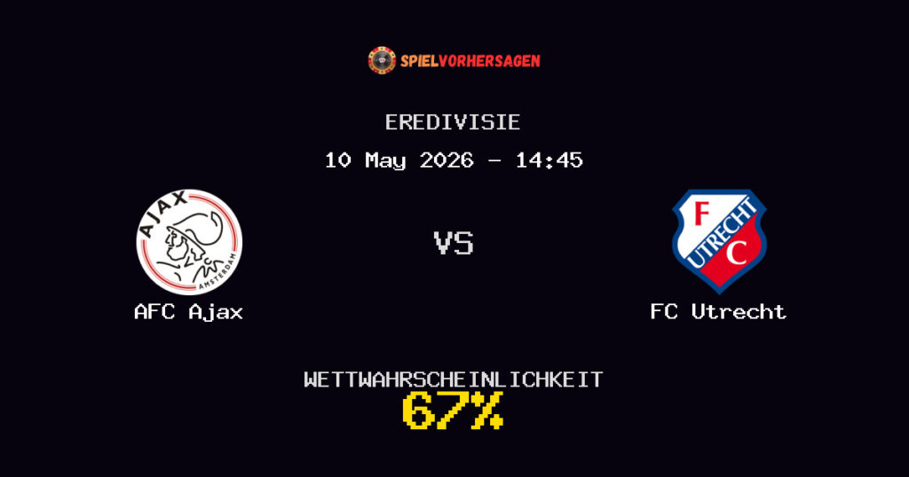 AFC Ajax vs FC Utrecht Spielvorhersage - Eredivisie - Wett-Tipps