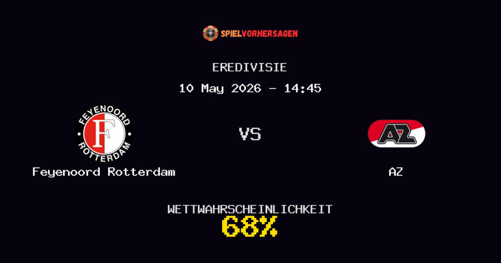 Feyenoord Rotterdam vs AZ Spielvorhersage - Eredivisie - Wett-Tipps