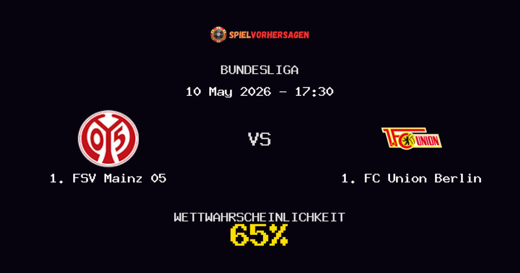 1. FSV Mainz 05 vs 1. FC Union Berlin Spielvorhersage - Bundesliga - Wett-Tipps