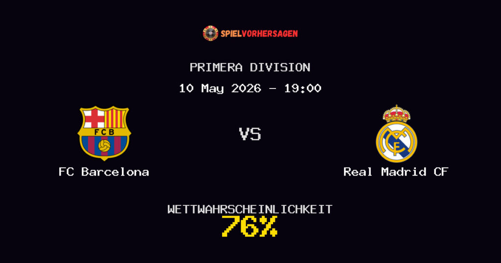 FC Barcelona vs Real Madrid CF Spielvorhersage - Primera Division - Wett-Tipps
