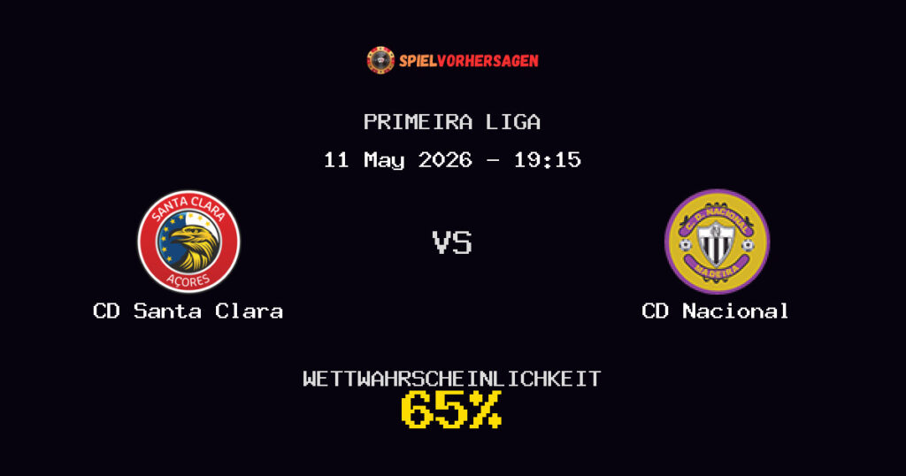 CD Santa Clara vs CD Nacional Spielvorhersage - Primeira Liga - Wett-Tipps
