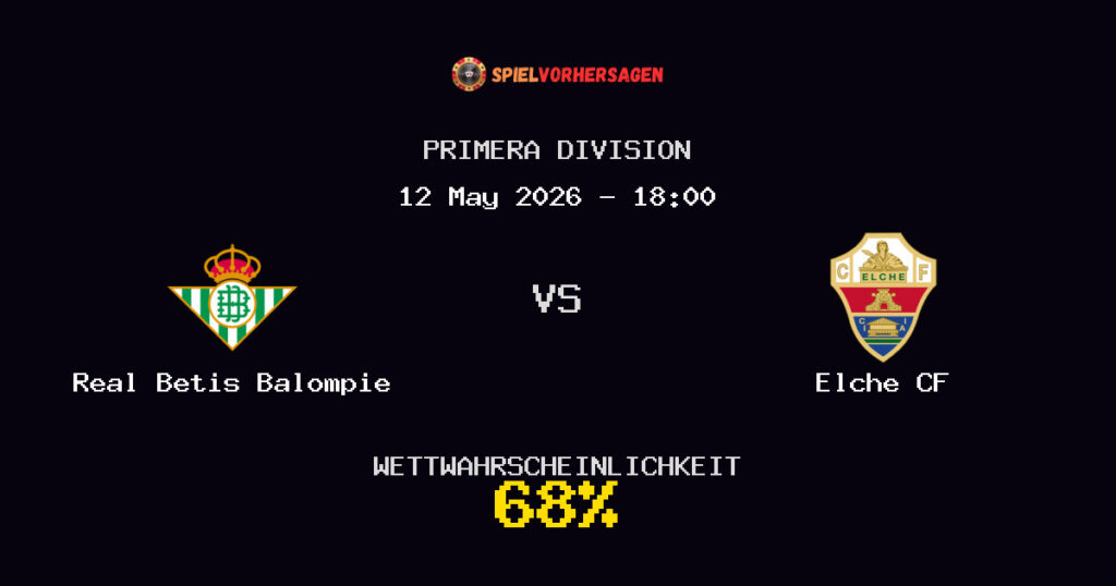 Real Betis Balompie vs Elche CF Spielvorhersage - Primera Division - Wett-Tipps