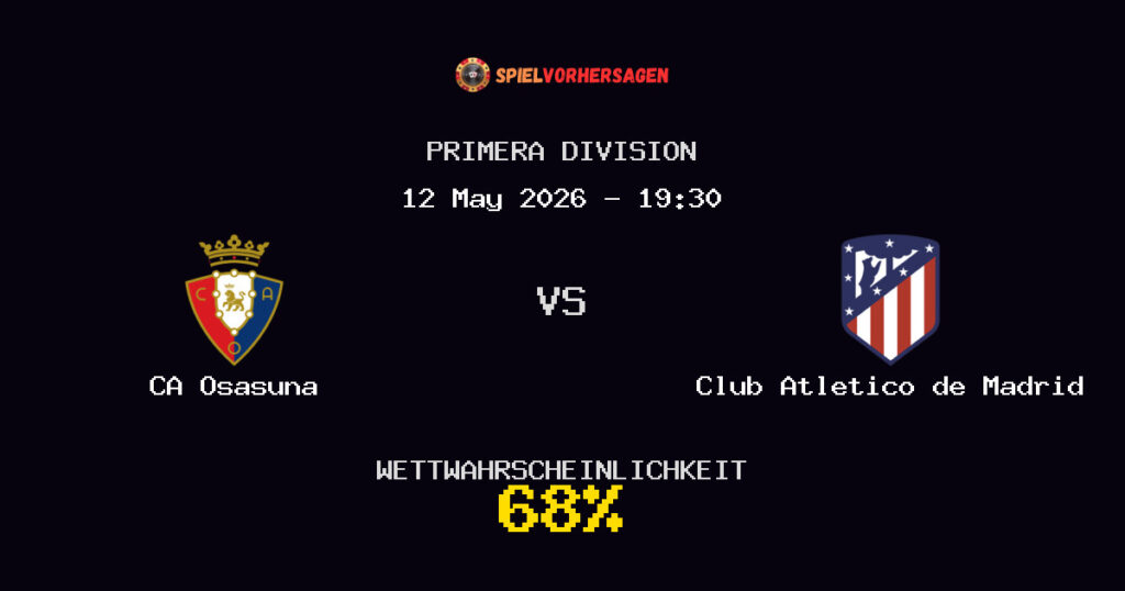 CA Osasuna vs Club Atletico de Madrid Spielvorhersage - Primera Division - Wett-Tipps