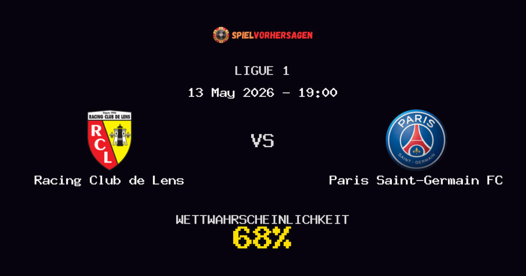 Racing Club de Lens vs Paris Saint-Germain FC Spielvorhersage - Ligue 1 - Wett-Tipps