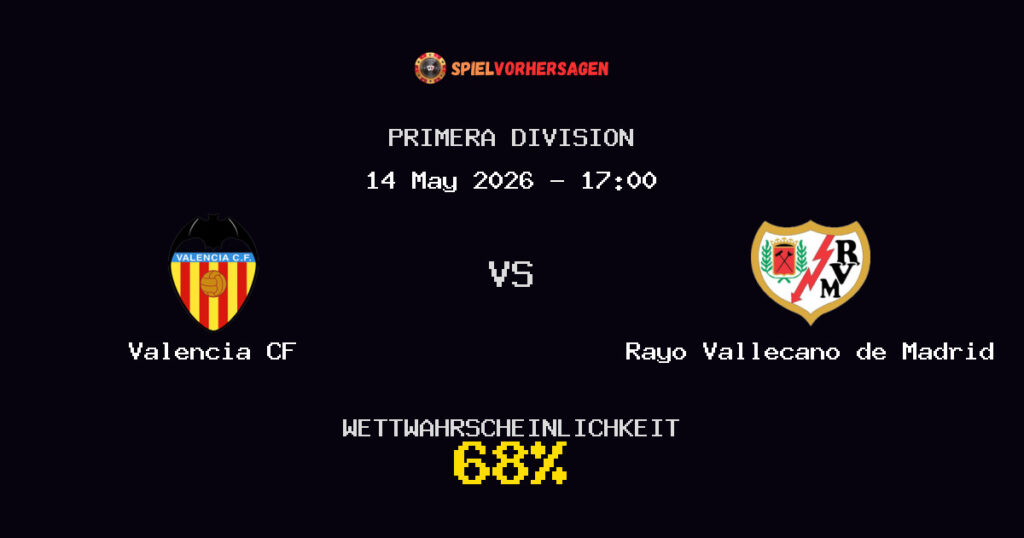 Valencia CF vs Rayo Vallecano de Madrid Spielvorhersage - Primera Division - Wett-Tipps