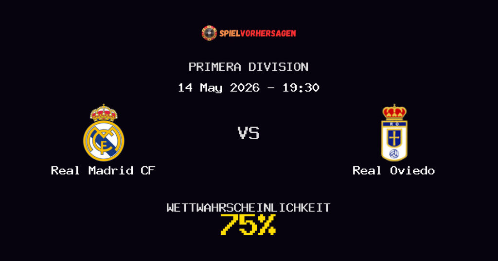 Real Madrid CF vs Real Oviedo Spielvorhersage - Primera Division - Wett-Tipps