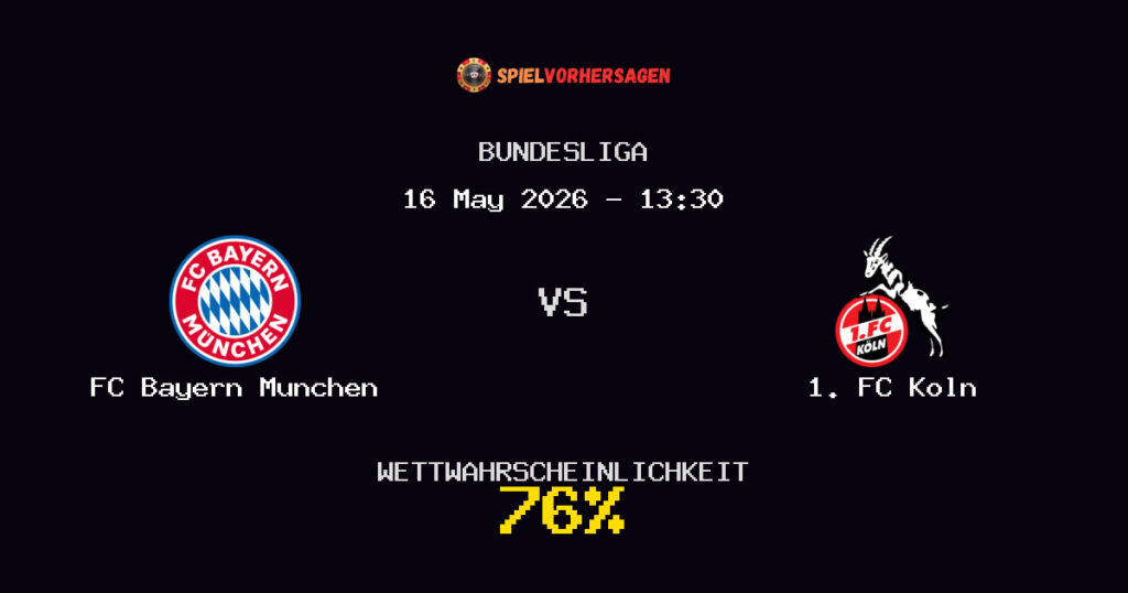 FC Bayern Munchen vs 1. FC Koln Spielvorhersage - Bundesliga - Wett-Tipps