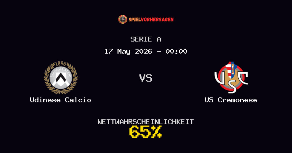 Udinese Calcio vs US Cremonese Spielvorhersage - Serie A - Wett-Tipps