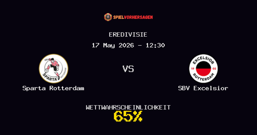 Sparta Rotterdam vs SBV Excelsior Spielvorhersage - Eredivisie - Wett-Tipps