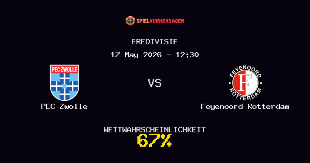 PEC Zwolle vs Feyenoord Rotterdam Spielvorhersage - Eredivisie - Wett-Tipps