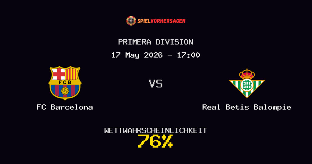 FC Barcelona vs Real Betis Balompie Spielvorhersage - Primera Division - Wett-Tipps