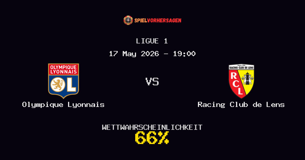 Olympique Lyonnais vs Racing Club de Lens Spielvorhersage - Ligue 1 - Wett-Tipps