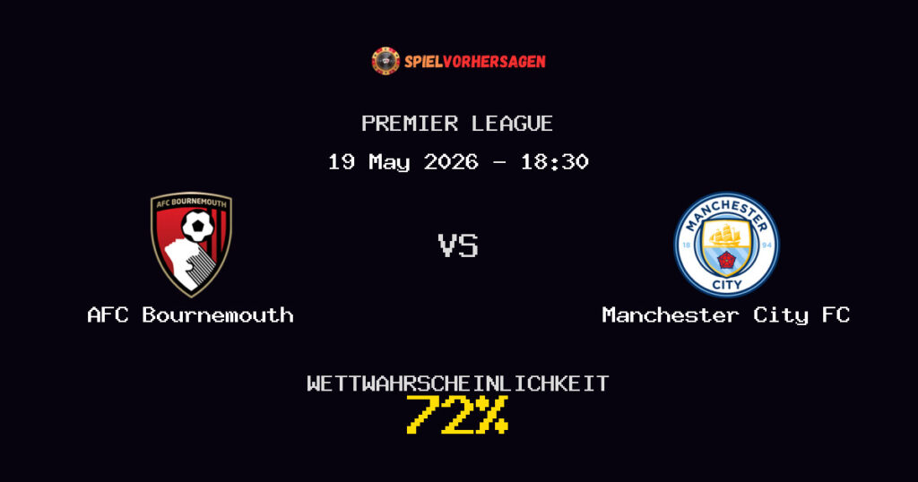 AFC Bournemouth vs Manchester City FC Spielvorhersage - Premier League - Wett-Tipps