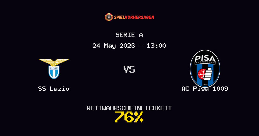 SS Lazio vs AC Pisa 1909 Spielvorhersage - Serie A - Wett-Tipps