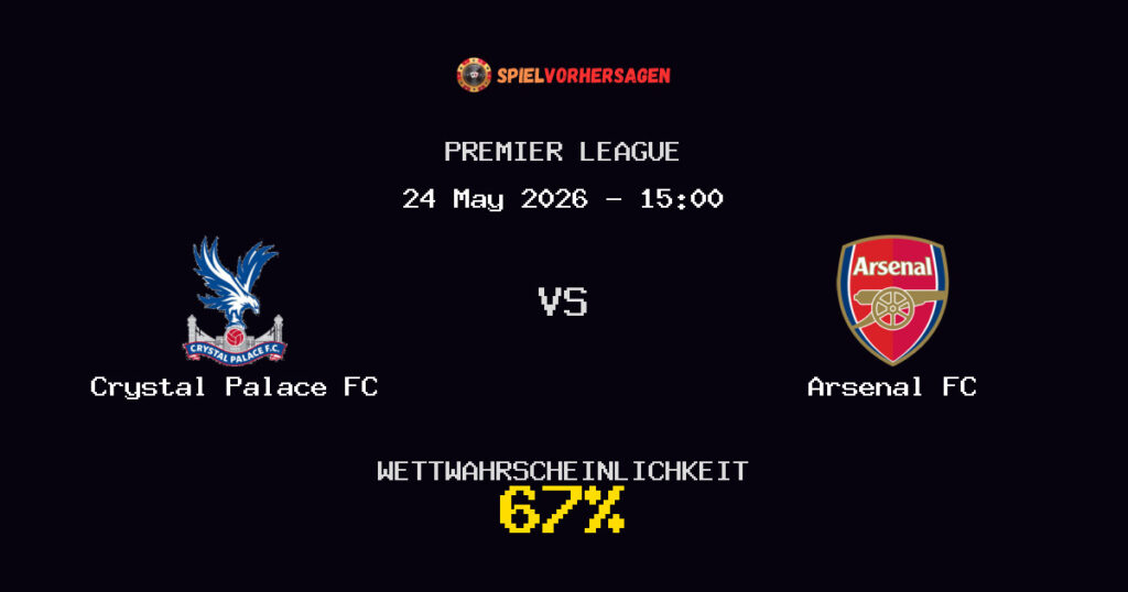 Crystal Palace FC vs Arsenal FC Spielvorhersage - Premier League - Wett-Tipps