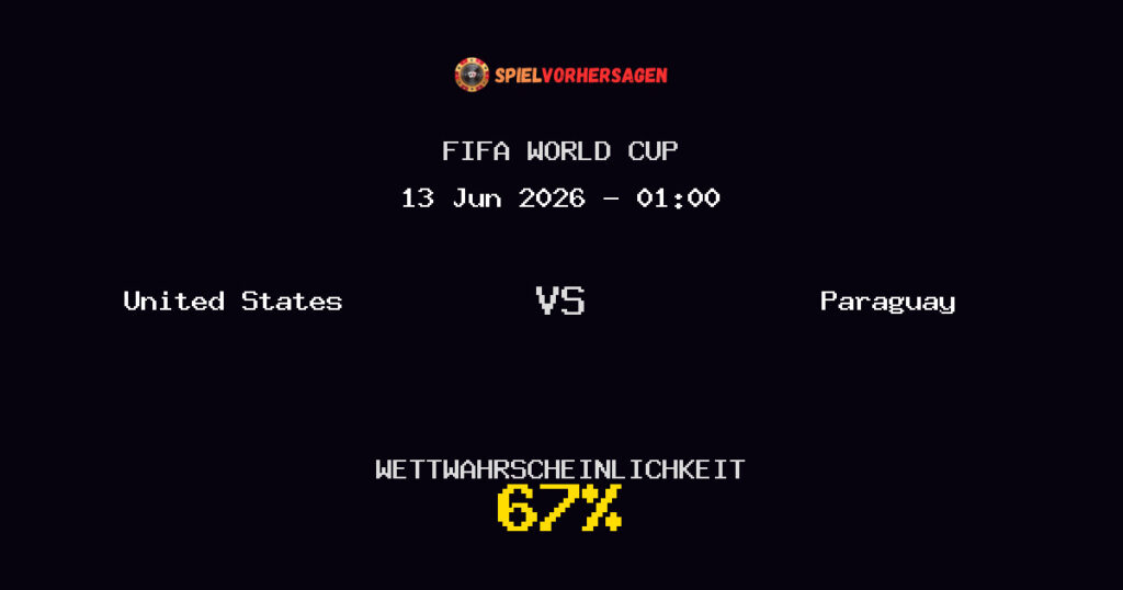 United States vs Paraguay Spielvorhersage - FIFA World Cup - Wett-Tipps