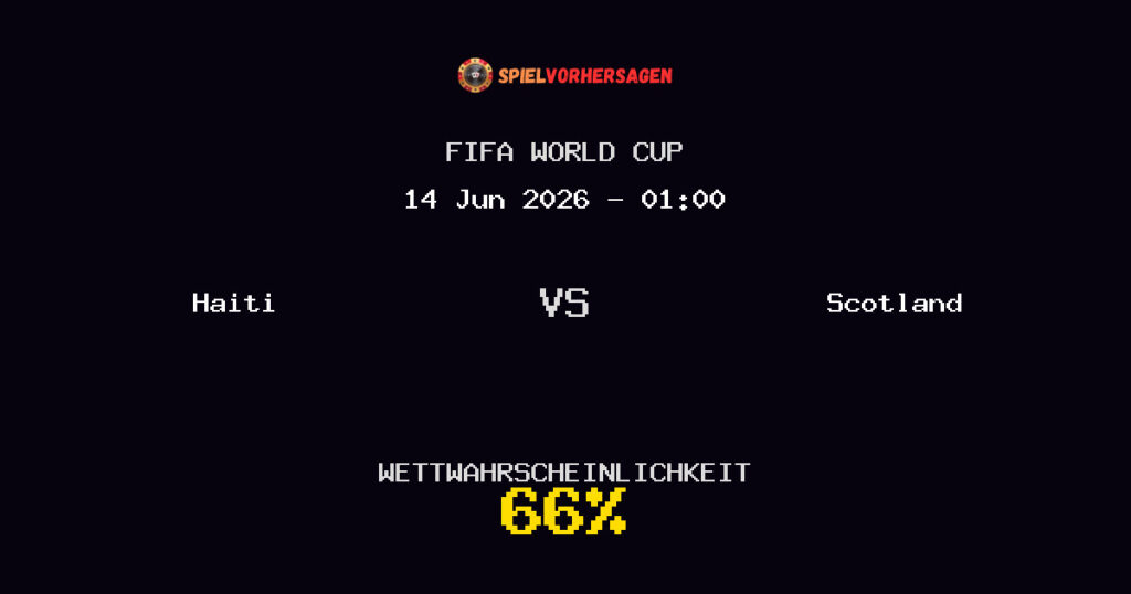 Haiti vs Scotland Spielvorhersage - FIFA World Cup - Wett-Tipps