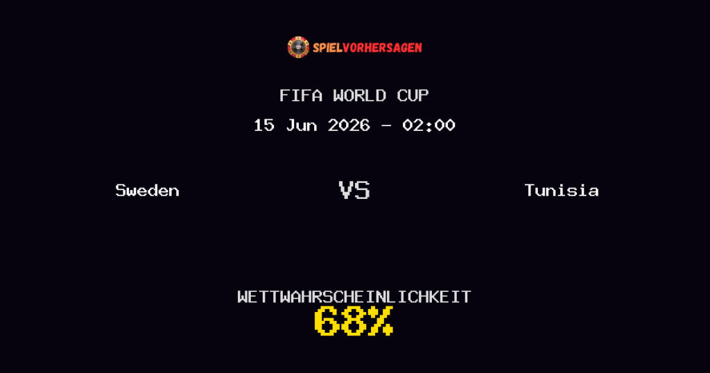 Sweden vs Tunisia Spielvorhersage - FIFA World Cup - Wett-Tipps