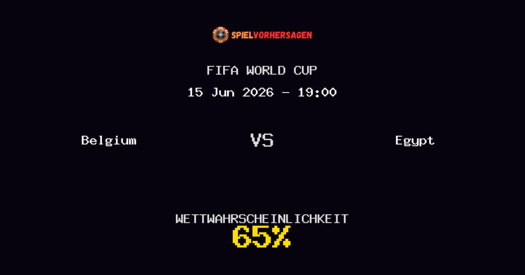 Belgium vs Egypt Spielvorhersage - FIFA World Cup - Wett-Tipps