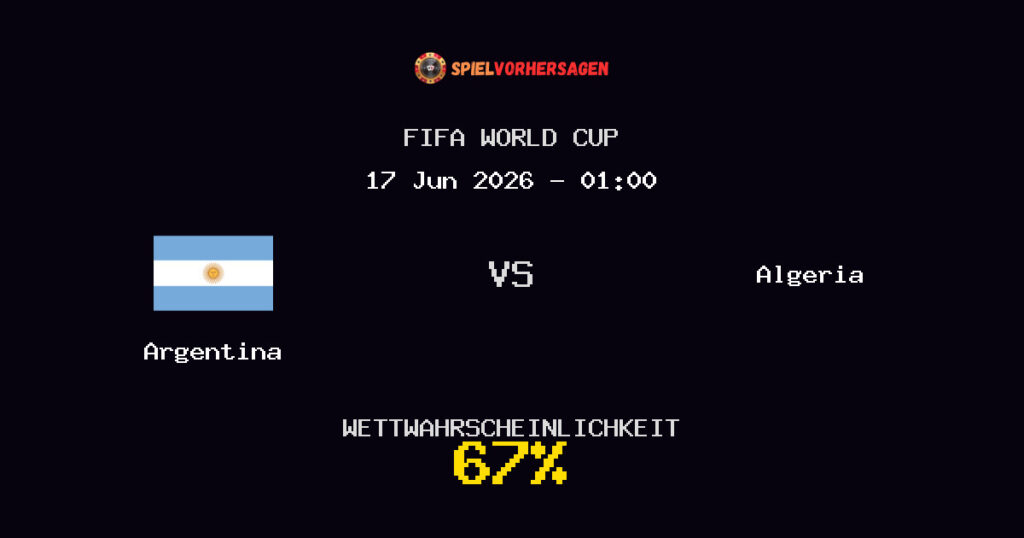 Argentina vs Algeria Spielvorhersage - FIFA World Cup - Wett-Tipps