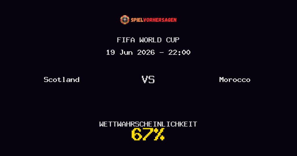 Scotland vs Morocco Spielvorhersage - FIFA World Cup - Wett-Tipps