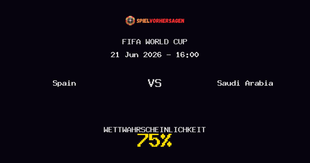 Spain vs Saudi Arabia Spielvorhersage - FIFA World Cup - Wett-Tipps