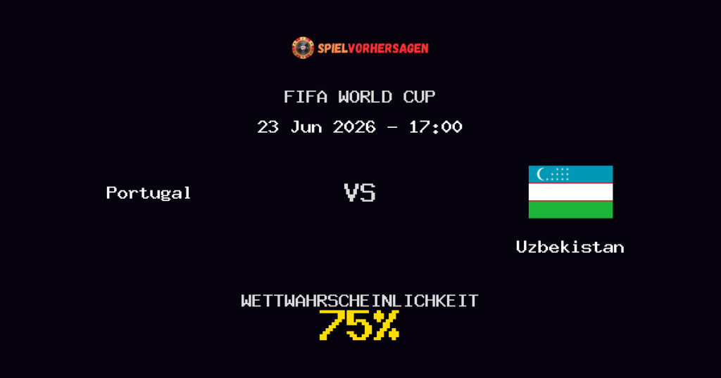 Portugal vs Uzbekistan Spielvorhersage - FIFA World Cup - Wett-Tipps