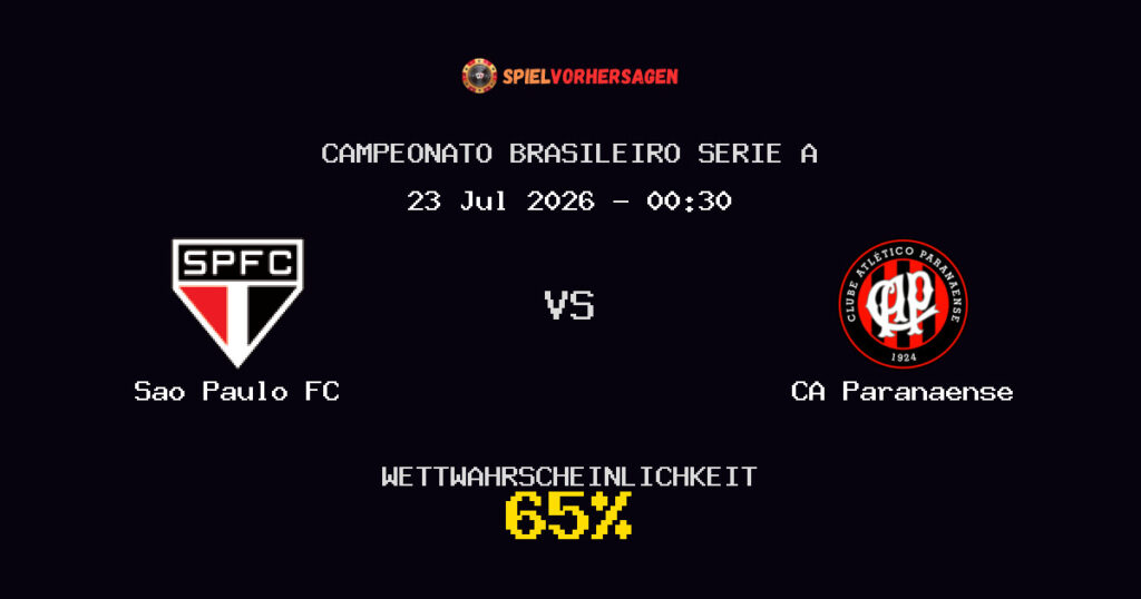 Sao Paulo FC vs CA Paranaense Spielvorhersage - Campeonato Brasileiro Serie A - Wett-Tipps