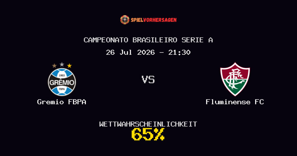 Gremio FBPA vs Fluminense FC Spielvorhersage - Campeonato Brasileiro Serie A - Wett-Tipps