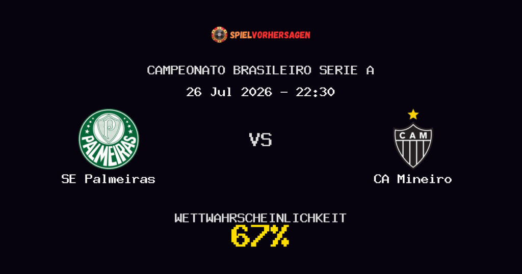 SE Palmeiras vs CA Mineiro Spielvorhersage - Campeonato Brasileiro Serie A - Wett-Tipps