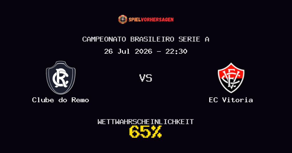 Clube do Remo vs EC Vitoria Spielvorhersage - Campeonato Brasileiro Serie A - Wett-Tipps