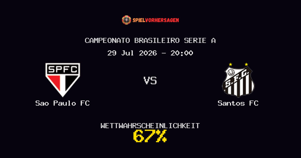 Sao Paulo FC vs Santos FC Spielvorhersage - Campeonato Brasileiro Serie A - Wett-Tipps