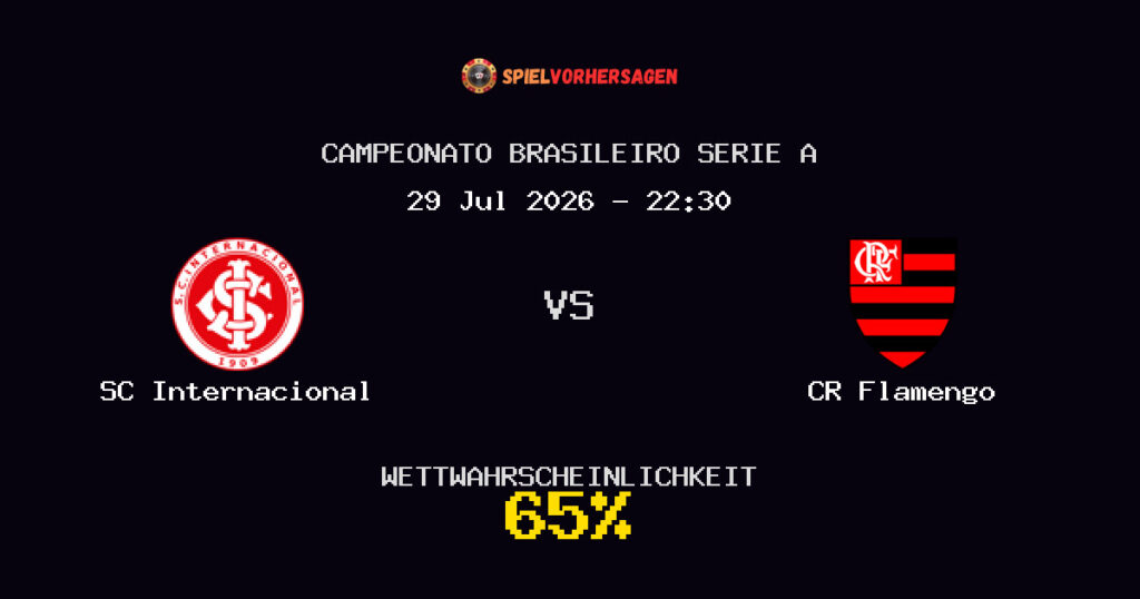 SC Internacional vs CR Flamengo Spielvorhersage - Campeonato Brasileiro Serie A - Wett-Tipps
