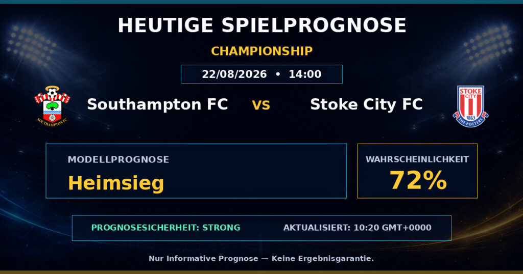 Southampton FC vs Stoke City FC match prediction - Championship