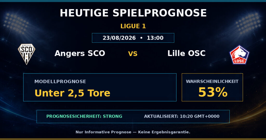 Angers SCO vs Lille OSC match prediction - Ligue 1