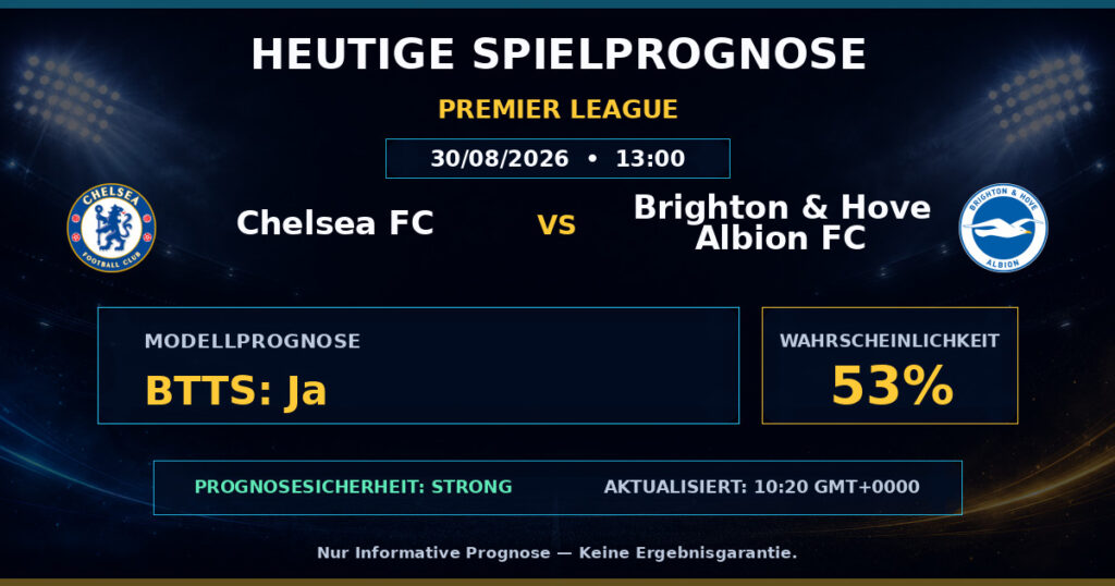 Chelsea FC vs Brighton & Hove Albion FC match prediction - Premier League