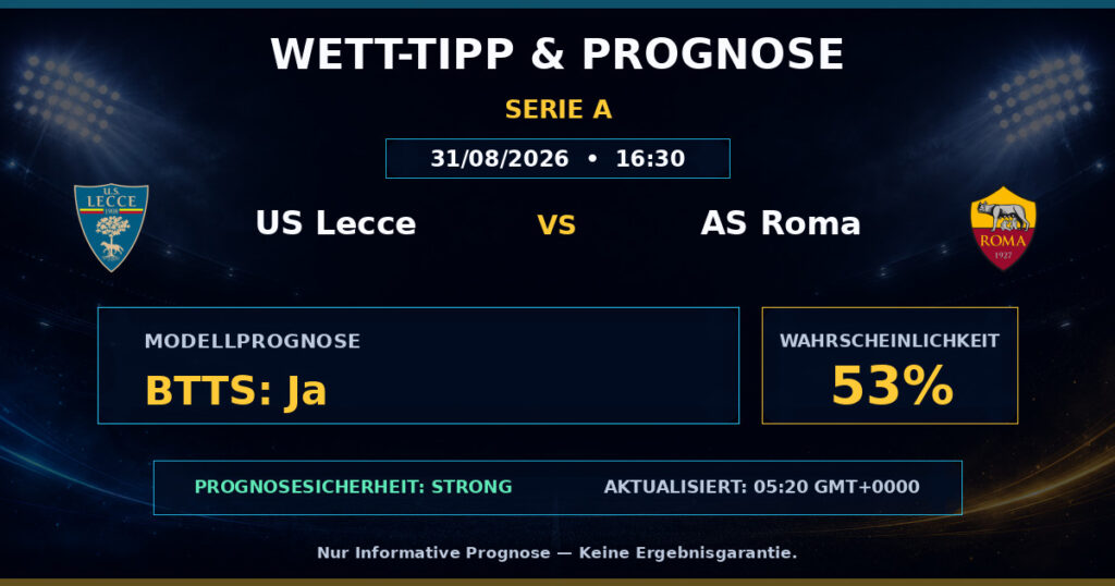 US Lecce vs AS Roma match prediction - Serie A
