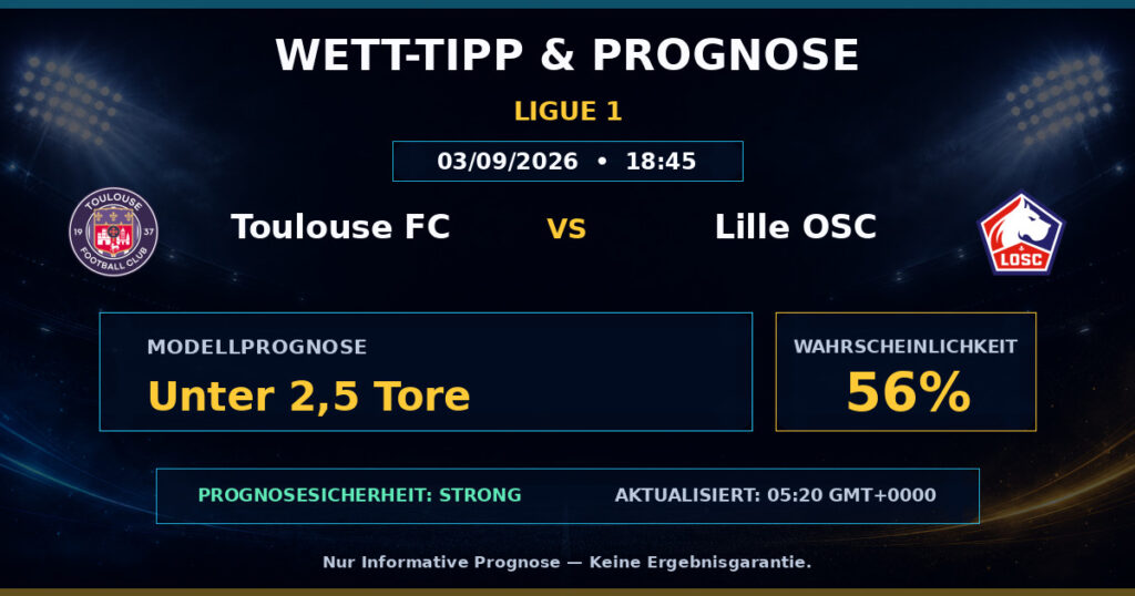 Toulouse FC vs Lille OSC match prediction - Ligue 1