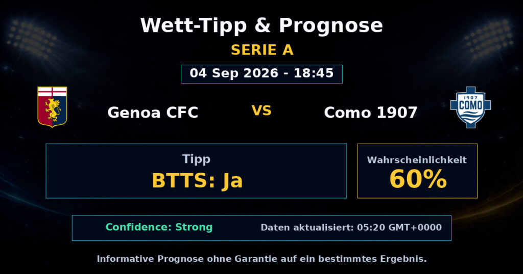 Genoa CFC vs Como 1907 Match Prediction - Serie A - Betting Analysis