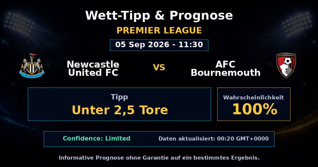 Newcastle United FC vs AFC Bournemouth Match Prediction - Premier League - Betting Analysis