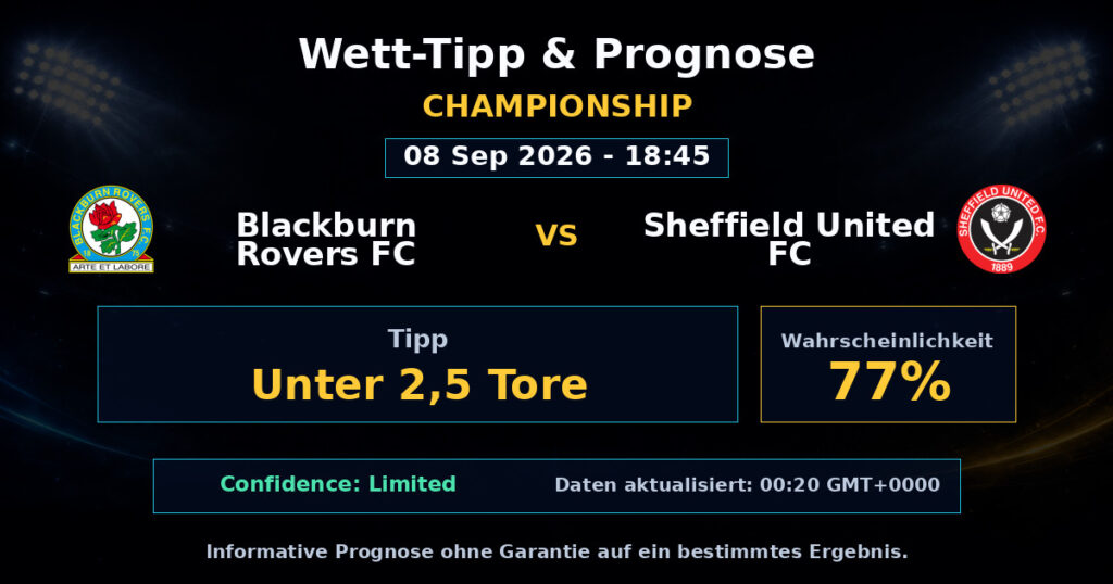 Blackburn Rovers FC vs Sheffield United FC Match Prediction - Championship - Betting Analysis