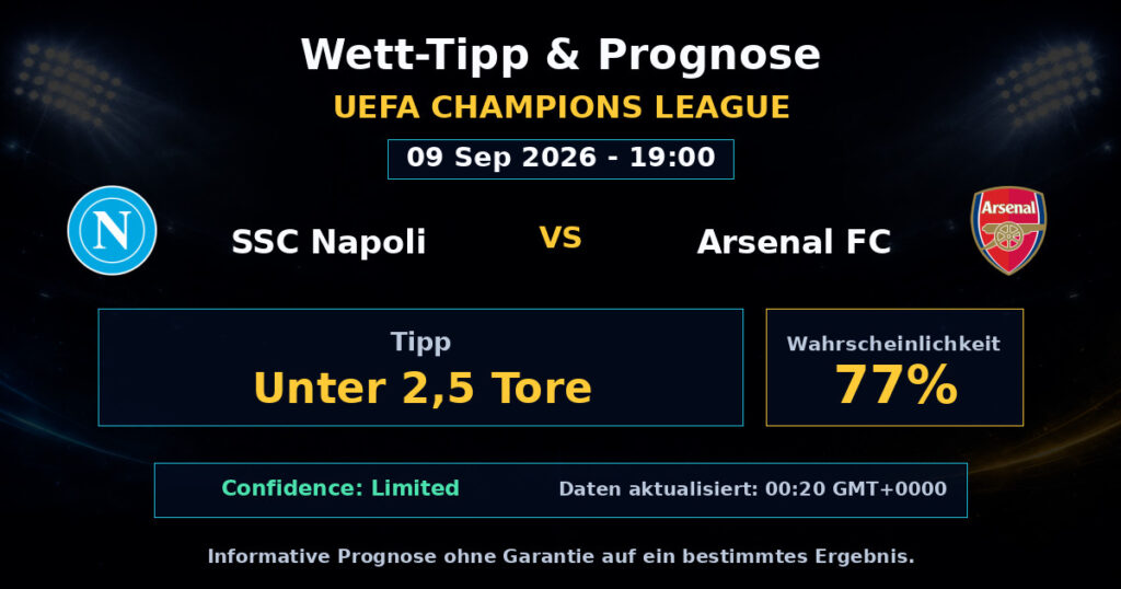 SSC Napoli vs Arsenal FC Match Prediction - UEFA Champions League - Betting Analysis