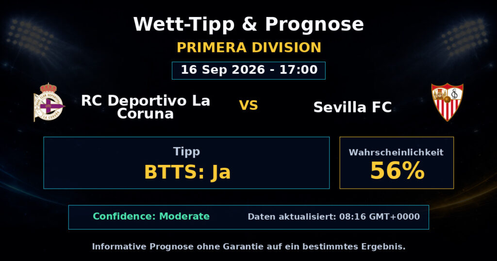 RC Deportivo La Coruna vs Sevilla FC Match Prediction - Primera Division - Betting Analysis