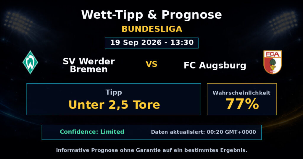 SV Werder Bremen vs FC Augsburg Match Prediction - Bundesliga - Betting Analysis