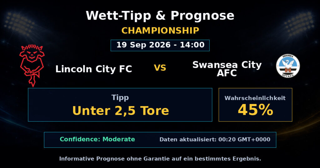 Lincoln City FC vs Swansea City AFC Match Prediction - Championship - Betting Analysis