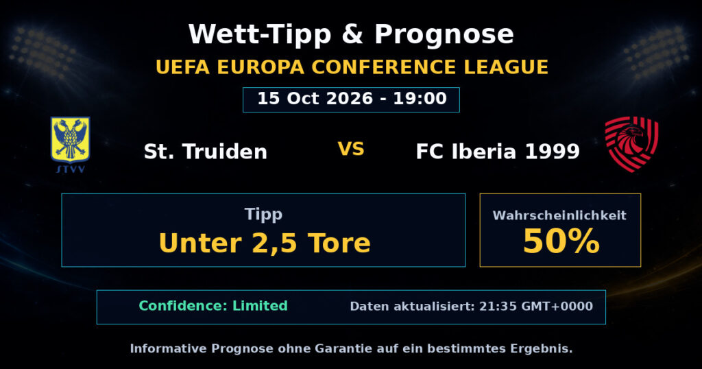 St. Truiden vs FC Iberia 1999 Spielprognose – UEFA Europa Conference League – Wettanalyse
