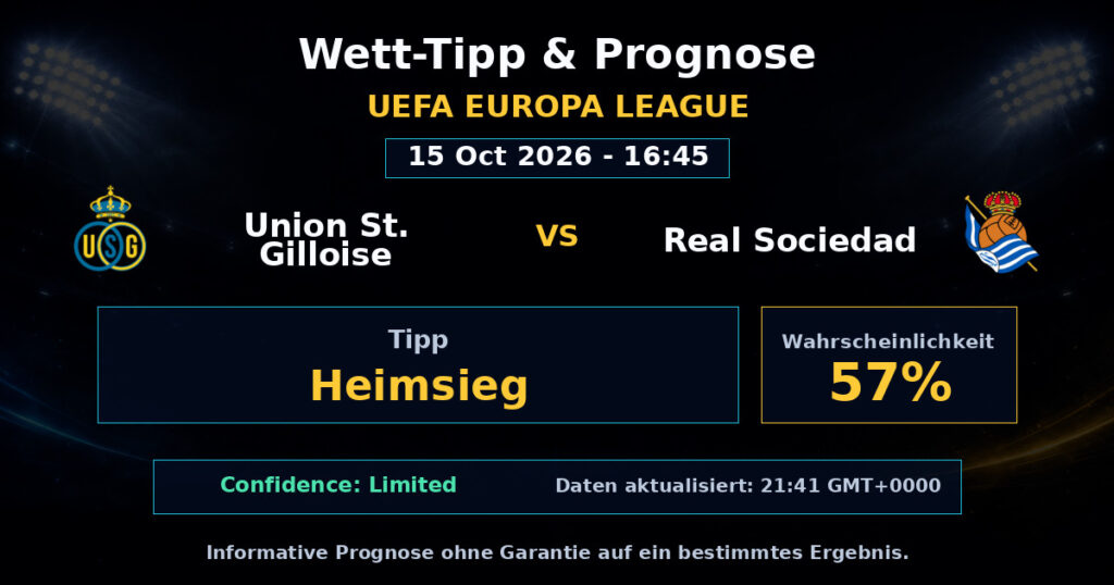 Union St. Gilloise vs Real Sociedad Spielprognose – UEFA Europa League – Wettanalyse