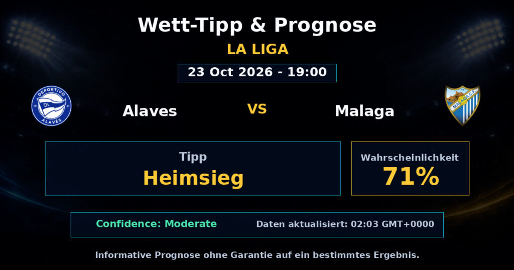 Alaves vs Malaga Spielprognose – La Liga – Wettanalyse
