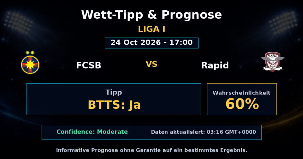 FCSB vs Rapid Spielprognose – Liga I – Wettanalyse